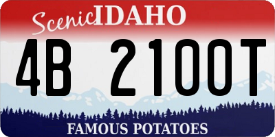 ID license plate 4B2100T