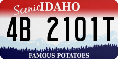 ID license plate 4B2101T
