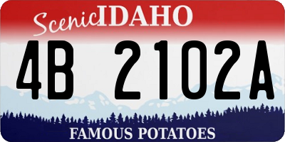 ID license plate 4B2102A