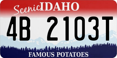ID license plate 4B2103T