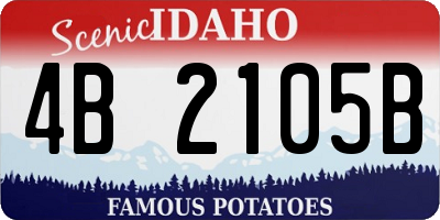 ID license plate 4B2105B