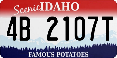 ID license plate 4B2107T