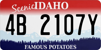 ID license plate 4B2107Y