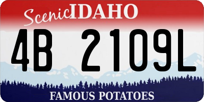 ID license plate 4B2109L