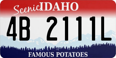 ID license plate 4B2111L