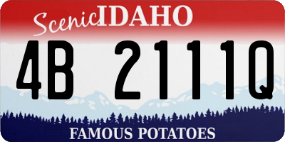 ID license plate 4B2111Q