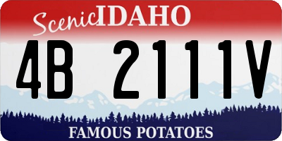 ID license plate 4B2111V