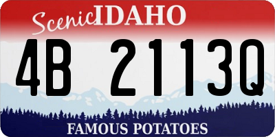 ID license plate 4B2113Q