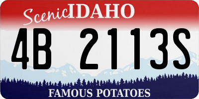 ID license plate 4B2113S