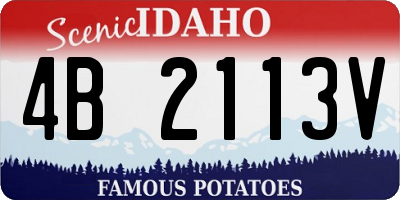 ID license plate 4B2113V