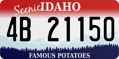 ID license plate 4B2115O