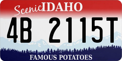 ID license plate 4B2115T