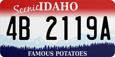 ID license plate 4B2119A