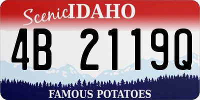 ID license plate 4B2119Q