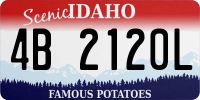 ID license plate 4B2120L