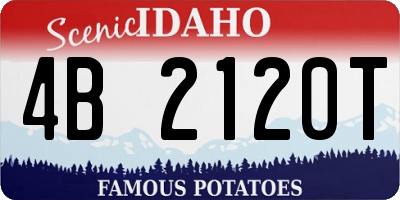 ID license plate 4B2120T