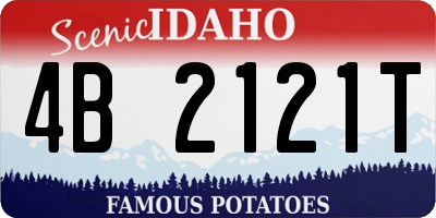 ID license plate 4B2121T