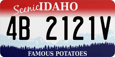 ID license plate 4B2121V