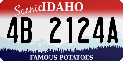 ID license plate 4B2124A
