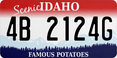 ID license plate 4B2124G