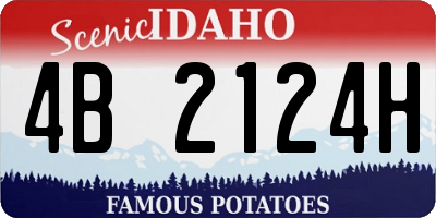 ID license plate 4B2124H