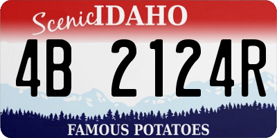 ID license plate 4B2124R