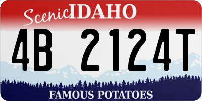 ID license plate 4B2124T