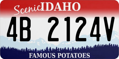 ID license plate 4B2124V
