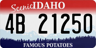 ID license plate 4B2125O
