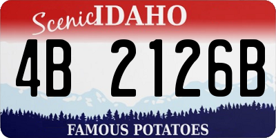 ID license plate 4B2126B