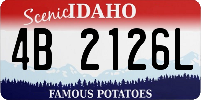 ID license plate 4B2126L
