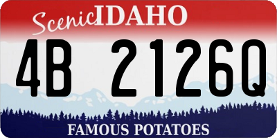 ID license plate 4B2126Q