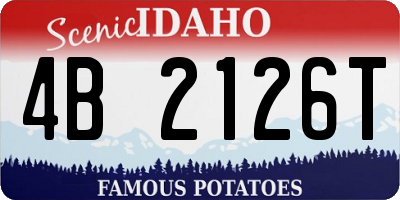 ID license plate 4B2126T