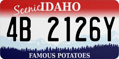 ID license plate 4B2126Y