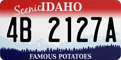 ID license plate 4B2127A