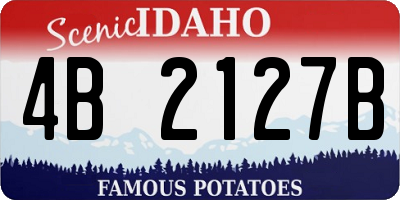 ID license plate 4B2127B