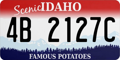 ID license plate 4B2127C