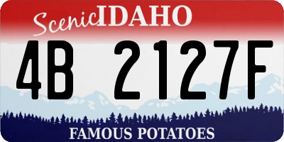 ID license plate 4B2127F