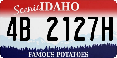 ID license plate 4B2127H