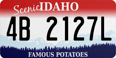 ID license plate 4B2127L