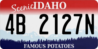 ID license plate 4B2127N