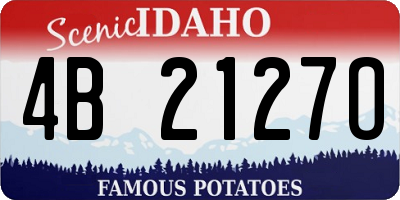 ID license plate 4B2127O