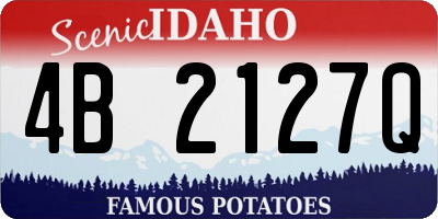 ID license plate 4B2127Q