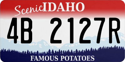 ID license plate 4B2127R