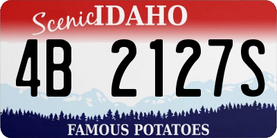 ID license plate 4B2127S
