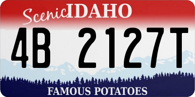 ID license plate 4B2127T