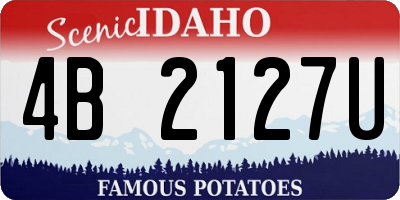ID license plate 4B2127U