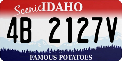 ID license plate 4B2127V