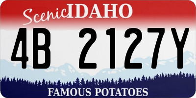 ID license plate 4B2127Y