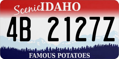ID license plate 4B2127Z